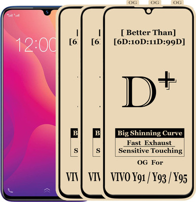 HQ Protection Edge To Edge Tempered Glass for VIVO Y91(Pack of 3)