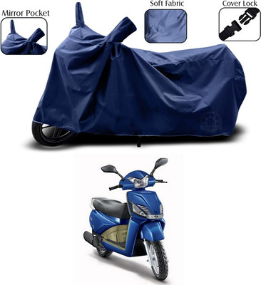 SEBONGO Two Wheeler Cover for Mahindra(Blue)