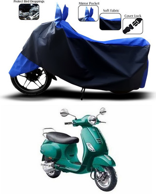 ANTHUB Two Wheeler Cover for Vespa(Vespa, Blue, Black)