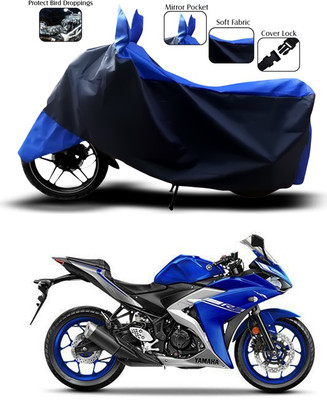 ANTHUB Two Wheeler Cover for Yamaha(YZF R3, Blue)