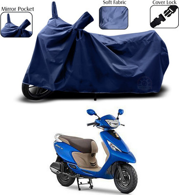 SEBONGO Two Wheeler Cover for TVS(Zest, Blue)
