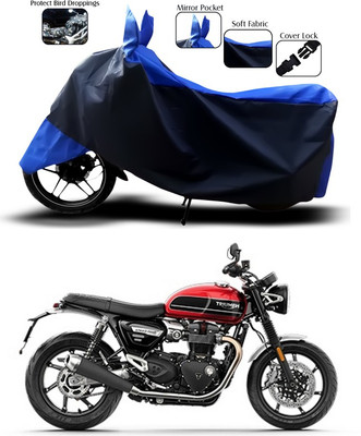 SEBONGO Two Wheeler Cover for Triumph(Blue)