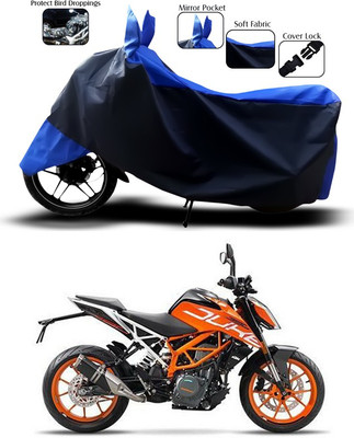 ANTHUB Two Wheeler Cover for KTM(Duke 390, Blue, Black)