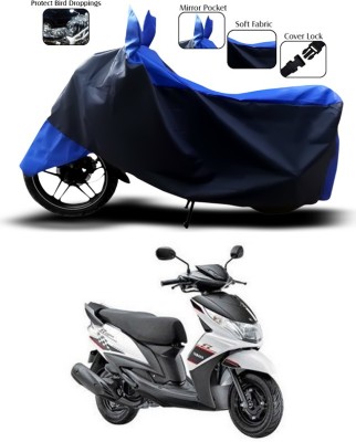 ANTHUB Two Wheeler Cover for Yamaha(Ray Z, Blue, Black)