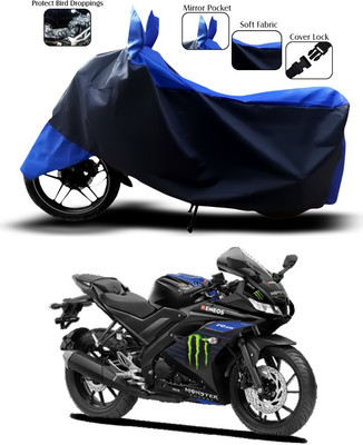 ANTHUB Two Wheeler Cover for Yamaha(YZF R15 S, Blue)