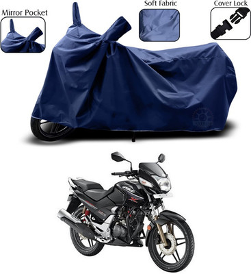 SEBONGO Two Wheeler Cover for Hero(CBZ, Blue)