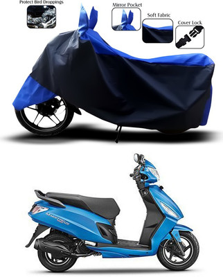 SEBONGO Two Wheeler Cover for Hero(Maestro Edge, Blue, Black)
