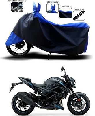 SEBONGO Two Wheeler Cover for Suzuki(GSX-S750, Blue, Black)