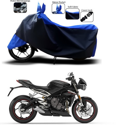 ANTHUB Waterproof Two Wheeler Cover for Triumph(Blue)
