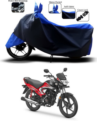 ANTHUB Waterproof Two Wheeler Cover for Honda(Dream Yuga, Blue)