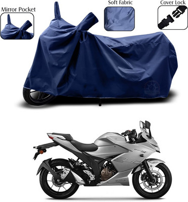 ANTHUB Waterproof Two Wheeler Cover for Suzuki(Gixxer SF, Blue)