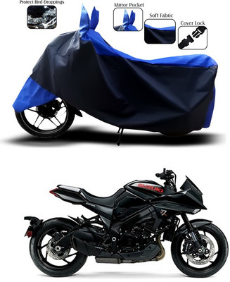 SEBOMJO Two Wheeler Cover for Suzuki(Blue)