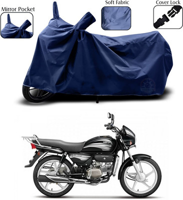 SEBONGO Two Wheeler Cover for Hero(Splendor I Smart, Blue)