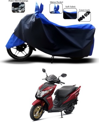 ANTHUB Two Wheeler Cover for Honda(Deo, Blue, Black)