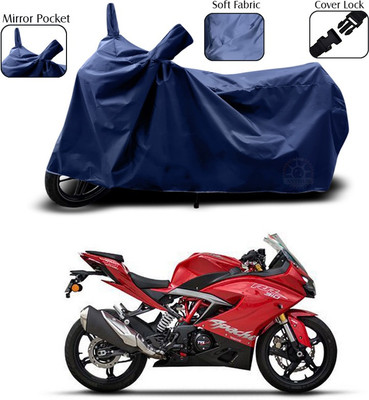 ANTHUB Two Wheeler Cover for TVS(Apache RR 310, Blue)