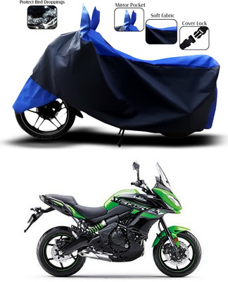 ANTHUB Waterproof Two Wheeler Cover for Kawasaki(Versys 650, Blue)