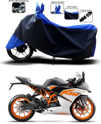 ANTHUB Waterproof Two Wheeler Cover for KTM(RC 200, Blue)