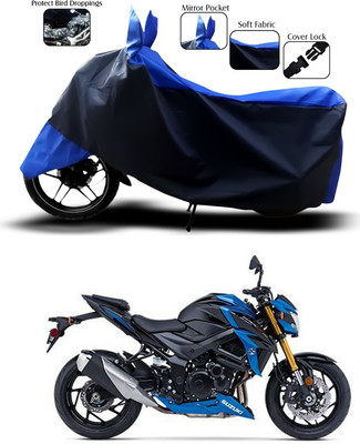 SEBONGO Two Wheeler Cover for Suzuki(GSX, Blue)