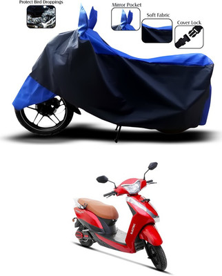 ANTHUB Waterproof Two Wheeler Cover for Ampere(Magnus, Blue)