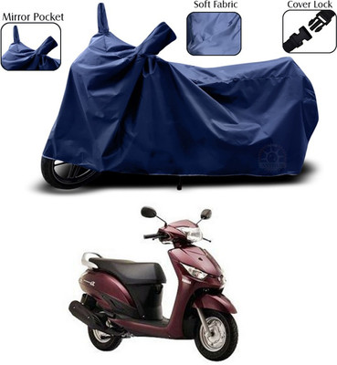 ANTHUB Two Wheeler Cover for Yamaha(Alpha, Blue)