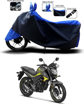 SEBONGO Two Wheeler Cover for Honda(CB Hornet 160, Blue)