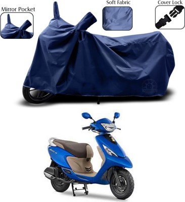 SEBONGO Two Wheeler Cover for TVS(Scooty Zest 110, Blue)