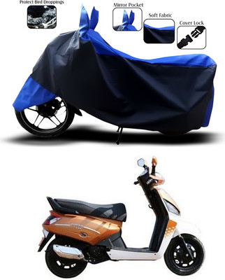SEBONGO Two Wheeler Cover for Mahindra(Gusto, Blue)