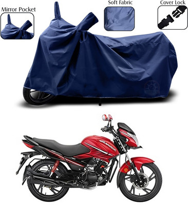 ANTHUB Two Wheeler Cover for Hero(Glamour i3s, Blue)