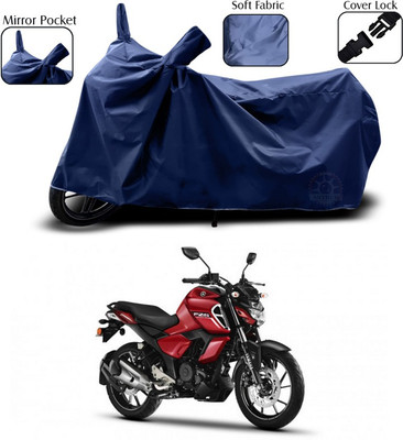 SEBONGO Two Wheeler Cover for Yamaha(FZ-S FI, Blue)