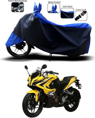 ANTHUB Waterproof Two Wheeler Cover for Bajaj(Pulsar 200 NS DTS-i, Blue)