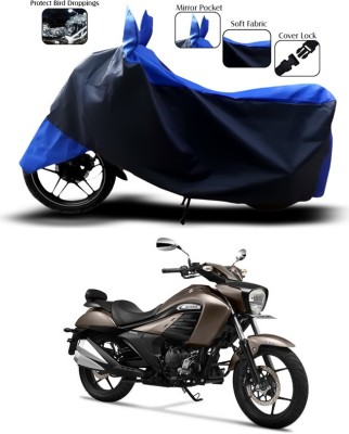 ANTHUB Two Wheeler Cover for Suzuki(intruder 150, Blue, Black)