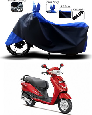 ANTHUB Waterproof Two Wheeler Cover for Hero(Duet, Blue)