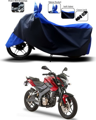 ANTHUB Waterproof Two Wheeler Cover for Bajaj(Pulsar 180 DTS-i, Blue)