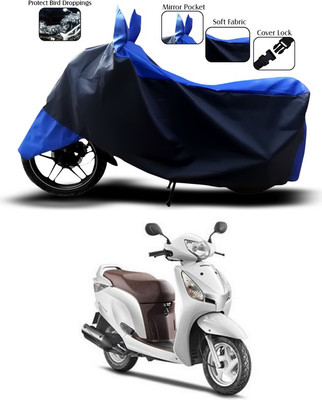 SEBONGO Two Wheeler Cover for Honda(Aviator, Blue)