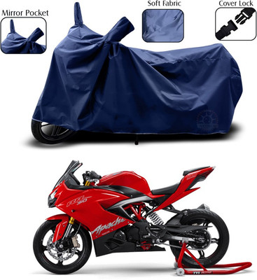 SEBONGO Two Wheeler Cover for TVS(Apache RR 310, Blue)