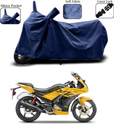 SEBONGO Two Wheeler Cover for Hero(Karizma ZMR, Blue)