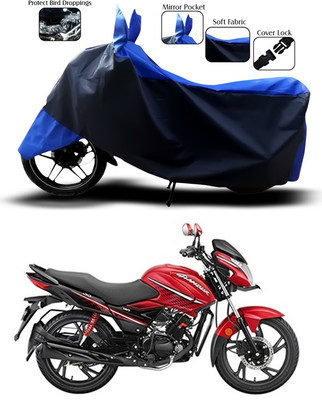 ANTHUB Waterproof Two Wheeler Cover for Hero(Glamour i3s, Blue)