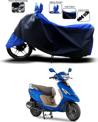 ANTHUB Two Wheeler Cover for TVS(Zest, Blue)