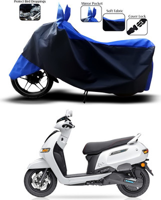 ANTHUB Waterproof Two Wheeler Cover for TVS(Blue)