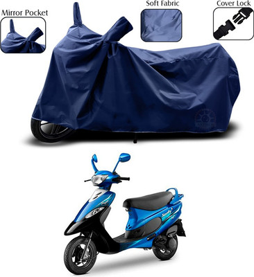 SEBONGO Waterproof Two Wheeler Cover for TVS(Blue)