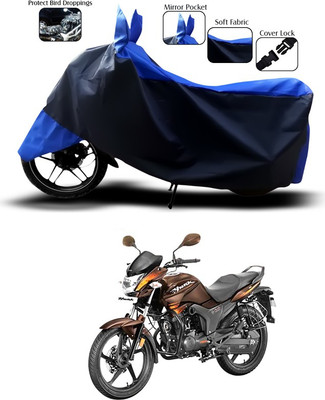 SEBONGO Two Wheeler Cover for Hero(Hunk, Blue)