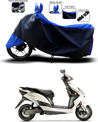 ANTHUB Waterproof Two Wheeler Cover for Evolet(Derby, Blue)