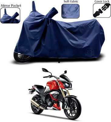 SEBONGO Two Wheeler Cover for Mahindra(Mojo, Blue)