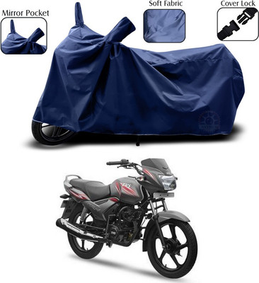SEBONGO Two Wheeler Cover for TVS(Star City Plus, Blue)
