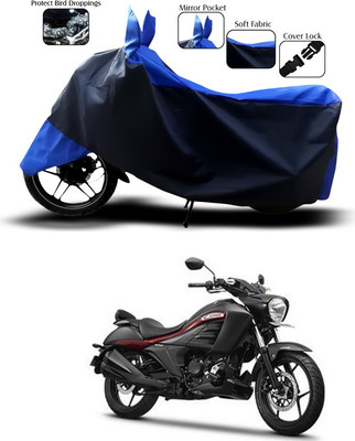SEBONGO Two Wheeler Cover for Suzuki(Intruder, Blue)