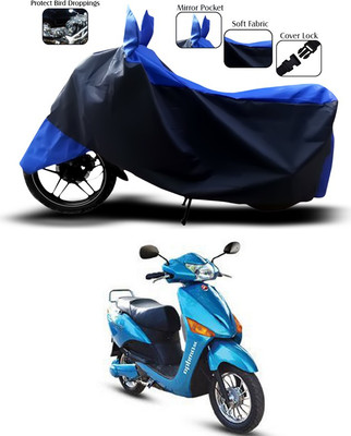 ANTHUB Waterproof Two Wheeler Cover for Hero(Electric Optima, Blue)