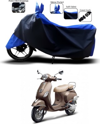 ANTHUB Waterproof Two Wheeler Cover for Vespa(Elegante 150, Blue)