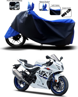 SEBONGO Two Wheeler Cover for Suzuki(GSX, Blue)