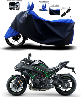 ANTHUB Waterproof Two Wheeler Cover for Kawasaki(Blue)