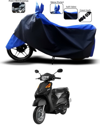 SEBONGO Two Wheeler Cover for Indus(Yo EXL, Blue)